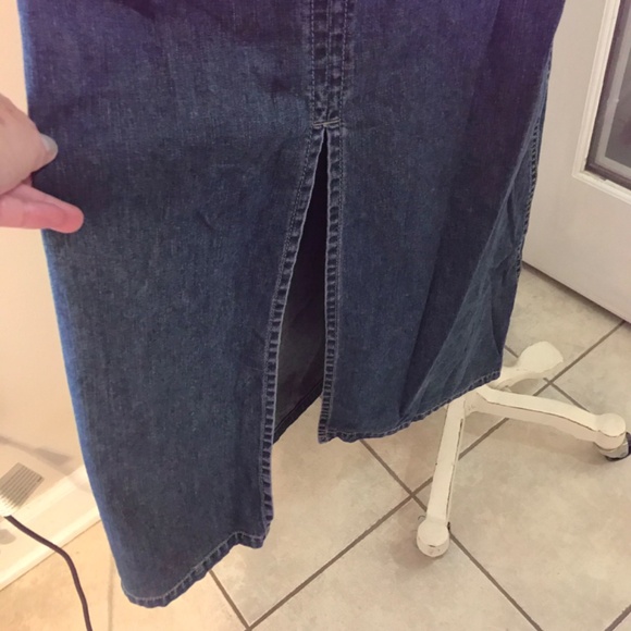 Vintage S.Oliver maxi denim distressed skirt - Picture 5 of 15